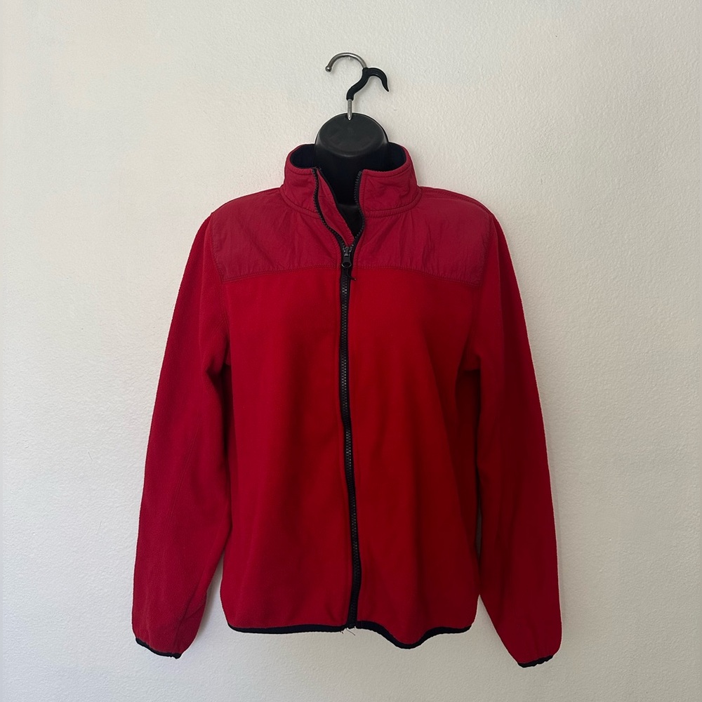 Aeropostale Full Zip Fleece Size M Red